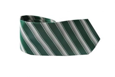 Samfessy Classy Men's Striped Tie – White/Green