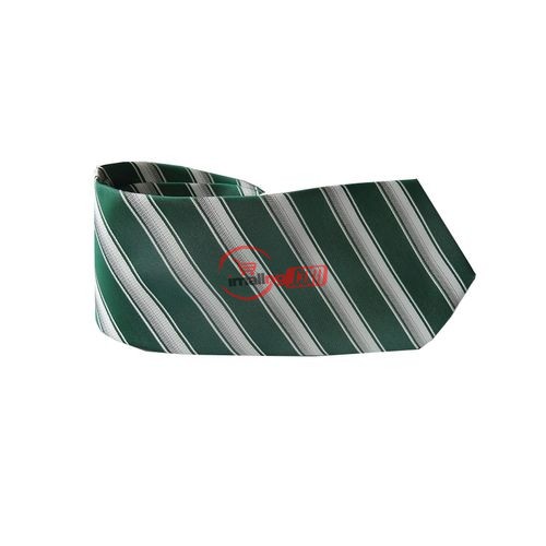 Samfessy Classy Men's Striped Tie – White/Green