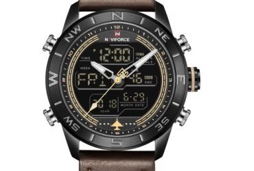 Naviforce Top Luxury Watch Famous Sports Men Dual Display Watches Waterproof Wristwatch For Male NF9144