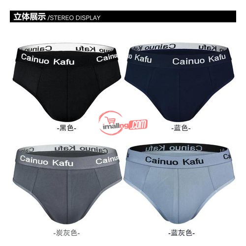 4 In 1 Gift Pack Plus Size Men's Milk Silk Briefs L-5XL