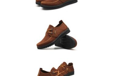 Unisex Fabric/suede Shoe- Brown