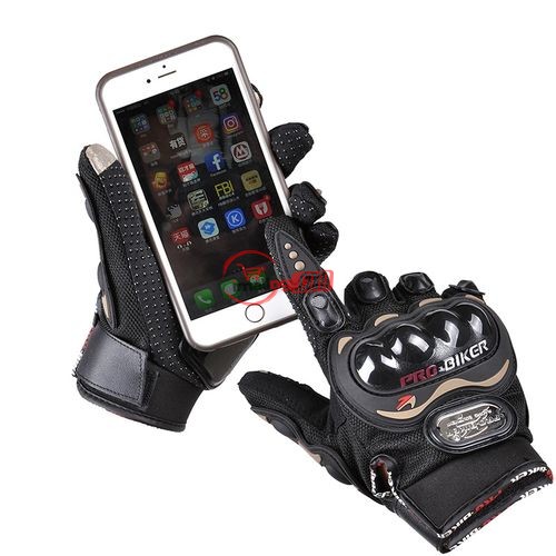 Outdoor Sports Motorcycle Gloves Protective Anti-slip Cycling Gloves Pro-biker Full Finger Gloves – Black