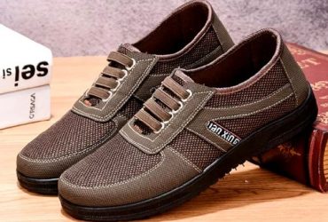 Men Breathable Mesh Shoes Loafers Sneakers