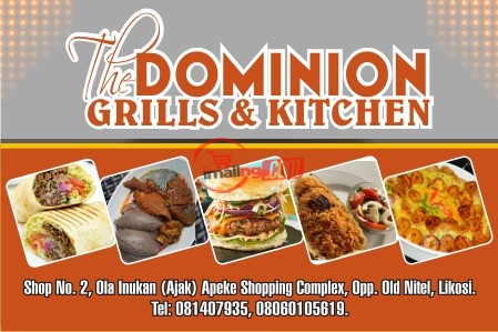 Dominion grills and kitchen.