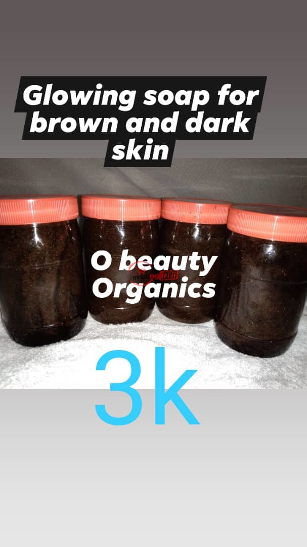 Glowing soap for dark/brown skin