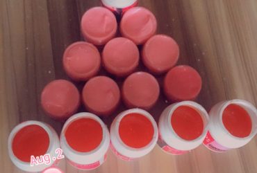 Pink lips scrub and balm