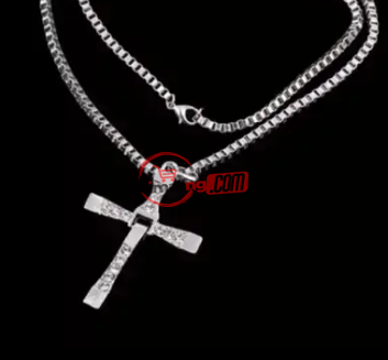 Celebrity Crystal Jesus Cross Pendant & Necklace