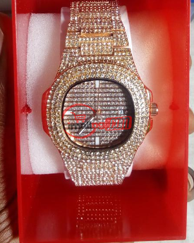 Diamond Stoned Luxury Wrist Watch (Promo Price)