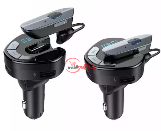 Car FM Transmitter Bluetooth Player With Bluetooth Headset