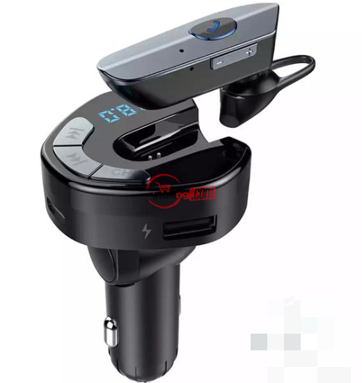 Car FM Transmitter Bluetooth Player With Bluetooth Headset