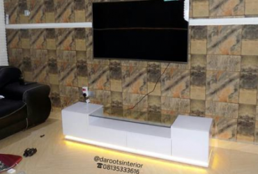 Lighted Modern TV Console