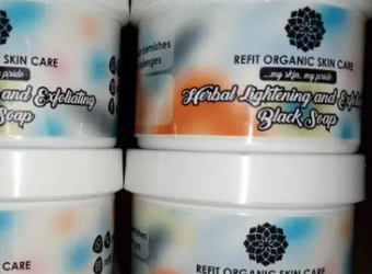 Herbal Lightening and Exfoliating Black Soap