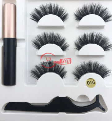 Magnetic False Eyelashes Set With Applicator Eyelashes