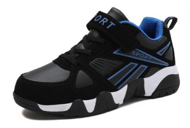 Teen Fashion Sneakers Men Sports Kids Shoes – Black Blue