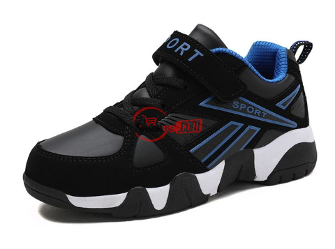 Teen Fashion Sneakers Men Sports Kids Shoes – Black Blue