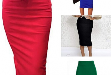 4 In 1 Bundle Body con Pencil Skirt -Red,black,green,blue