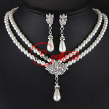 Fashion Jewelry Radiant And Lovely Earning Jewellery Set – Silver