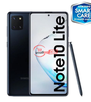 Samsung Galaxy Note 10 Lite 6.7" (6GB, 128GB), (32MP) + (12MP Tripple Rear Camera) Dual SIM 4,500 MAh 4G Smartphone – Aura Black