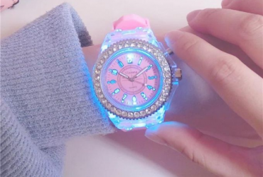 Geneva Silicon Luminous Led Wristwatch