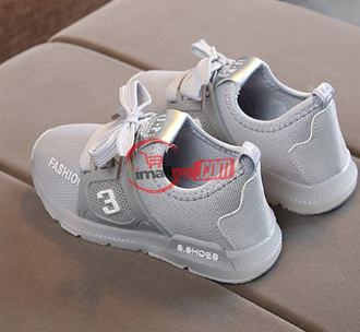 Children Luminescent Sneakers LED Lighting Shoes -Grey