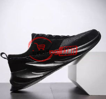 Shark Bottom Sneakers Outdoor Athletic Shoe – Black