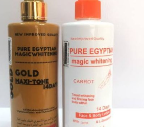 Pure Egyptian Gold Maxitone & Magic Whitening Carrot Lotion