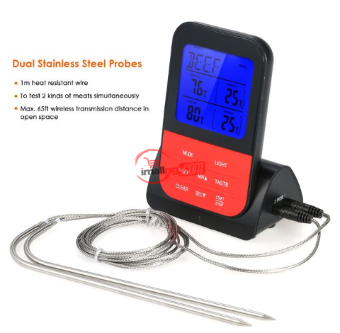 Wireless Digital BBQ Meat Thermometer Instant Read