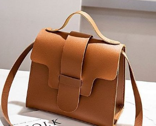 New Fashion Leather Handbag -Brown