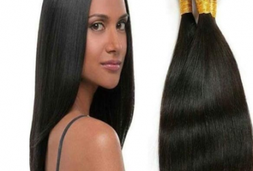 Silky Straight Indian Human Hair 3 Bundles For Full Hair Color Black
