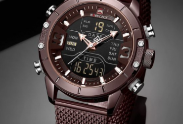 Luxury Brand Watch Fashion Sports Men Quartz Watches Digital Dual Display Wristwatch Male NF9153