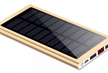 6000MAH Solar Power-Bank Chargers- Gold