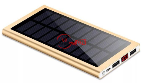 6000MAH Solar Power-Bank Chargers- Gold