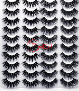 20 Pairs / Sets Of 6D Mink False Eyelashes Handmade