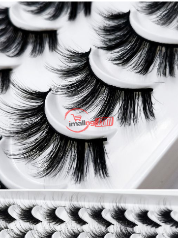 20 Pairs / Sets Of 6D Mink False Eyelashes Handmade