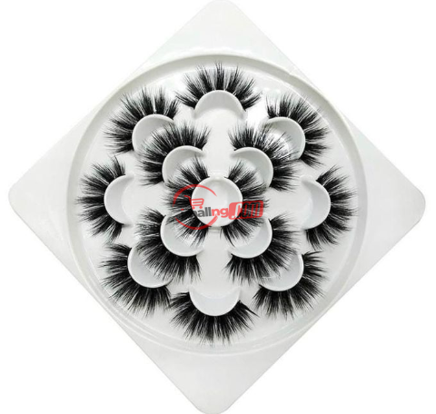 7 In 1 Human Hair False Eyelashes Set