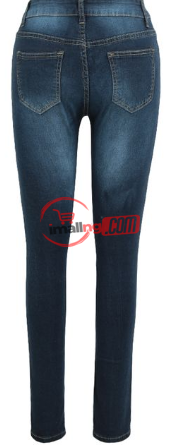 New Sexy Women Skinny Denim Jeans Classic High Waist Washed