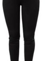 Black High-Waist Skinny Jeans Trouser