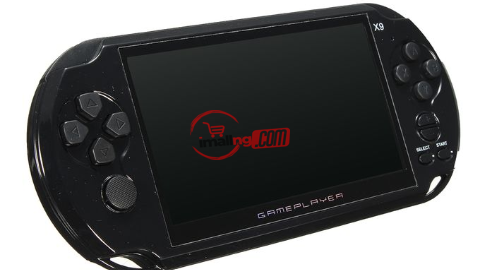 X9 5.0 Inch Large Screen 64Bit 8G Handheld Retro Game Console Video MP3 Player -Black