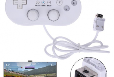 Classic Second Generation Handle Wired Game Controller Gamepad (White)