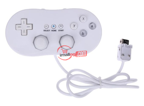 Classic Second Generation Handle Wired Game Controller Gamepad (White)