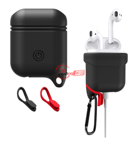 Waterproof Shockproof Earphone Case With Hook For Apple AirPods