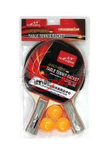 Table Tennis Bat And 3 Eggs