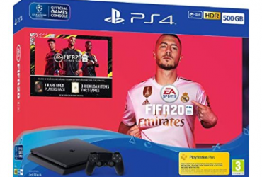 Sony PS4 500GB + FIFA 20 Bundle – Jet Black