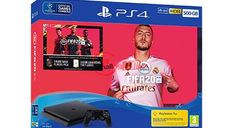 Sony PS4 500GB + FIFA 20 Bundle – Jet Black