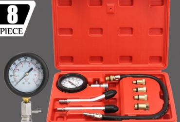 New Automotive Petrol Engine Compression Tester Kit Gauge Cylinder Diagnostic