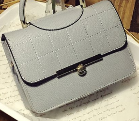 Women Shoulder Lock PU Leather Hand Bag