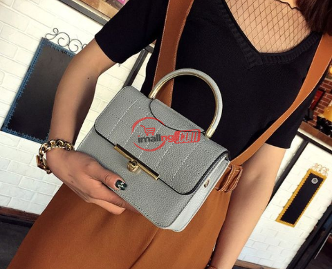 Women Shoulder Lock PU Leather Hand Bag