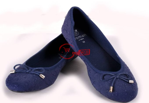 Woman Female Flat Lightweight Shoe – Blue