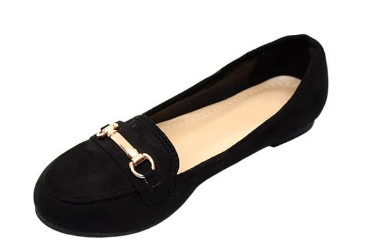 Unique Ladies Flat Pumps – Black