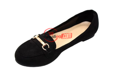 Unique Ladies Flat Pumps – Black